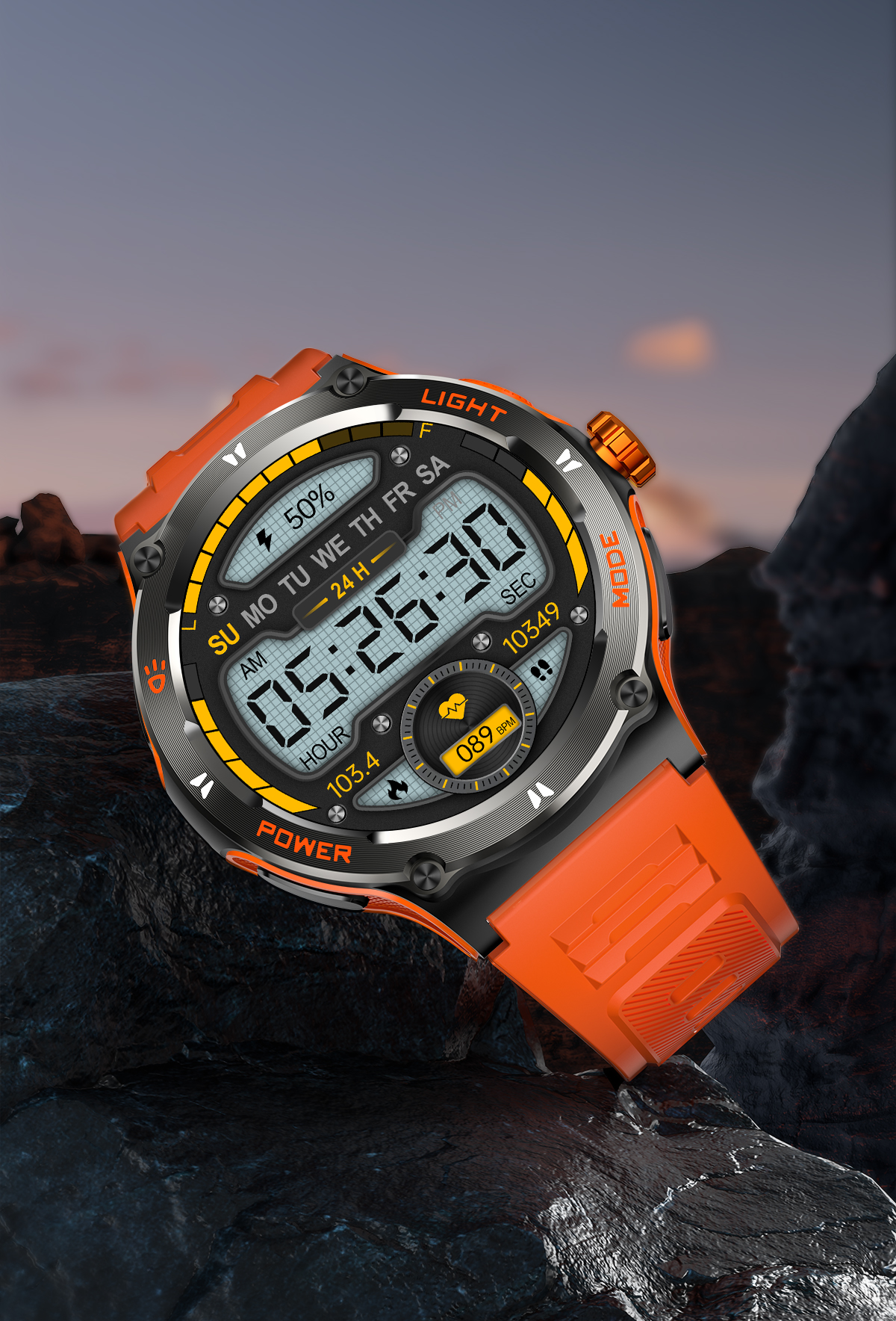 3ATM Waterproof 1.53'' Strong light Focus Outdoor Smart Watch